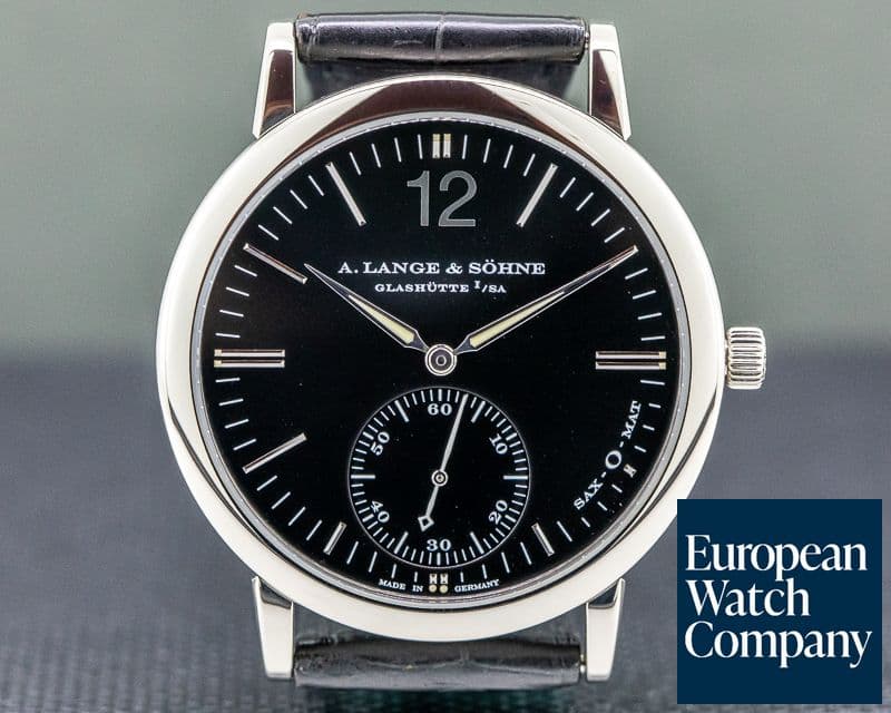 Image of A. Lange and Sohne Langematik 18K White Gold Black Dial