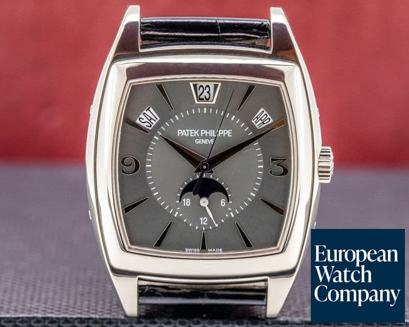 Image of Patek Philippe Gondolo Calendario 5135G 18K White Gold Grey Dial 