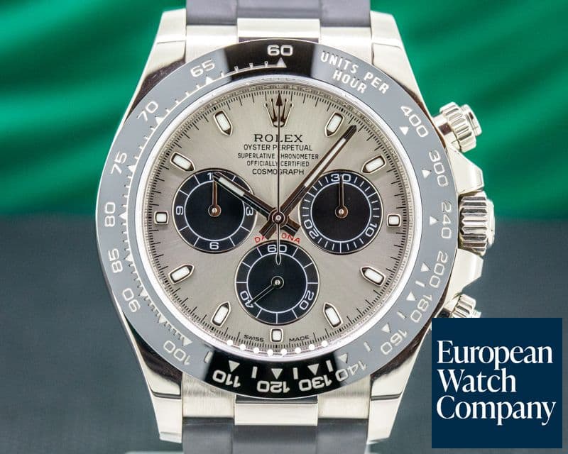 Image of Rolex Daytona 18K White Gold Ceramic Oysterflex Silver Dial 2018