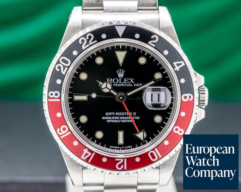 Image of Rolex GMT Master II SS Red / Black Coke FULL SET NICE