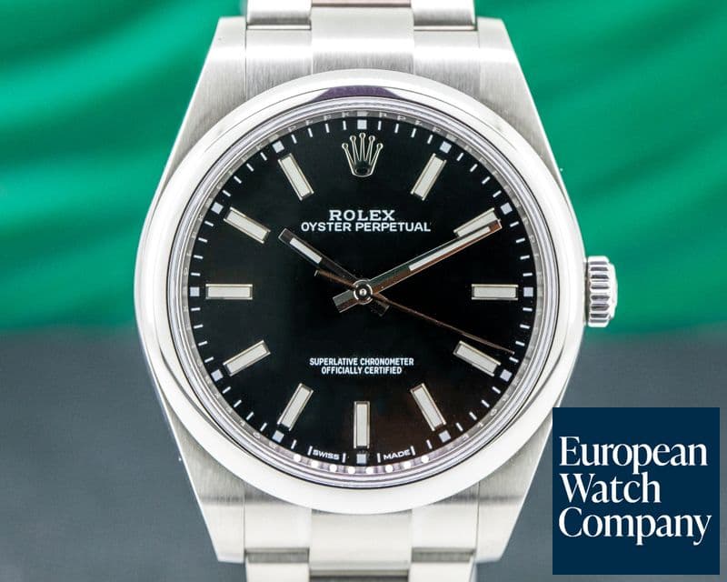 Image of Rolex Oyster Perpetual SS Black Stick Dial