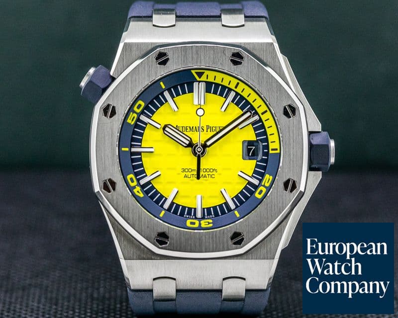 Image of Audemars Piguet Royal Oak Offshore Diver Yellow / Rubber 