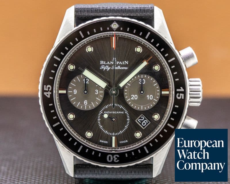 Image of Blancpain Fifty Fathoms Bathyscaphe Flyback Chronograph SS 