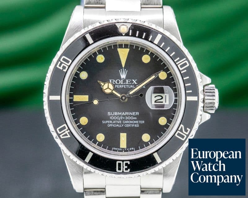 Image of Rolex Submariner "Transitional" 16800 Matte Dial