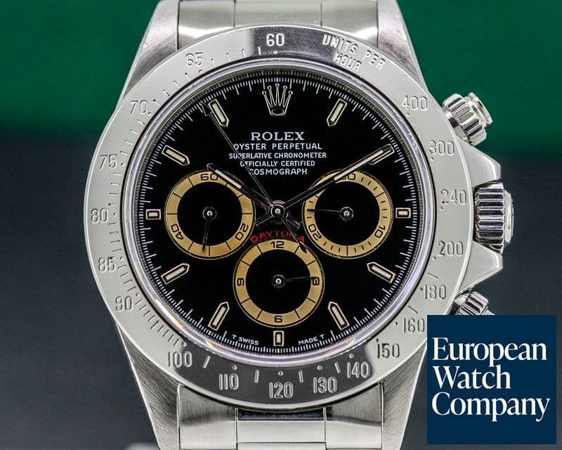 Image of Rolex PATRIZZI Daytona SS Black Dial Zenith FULL SET  