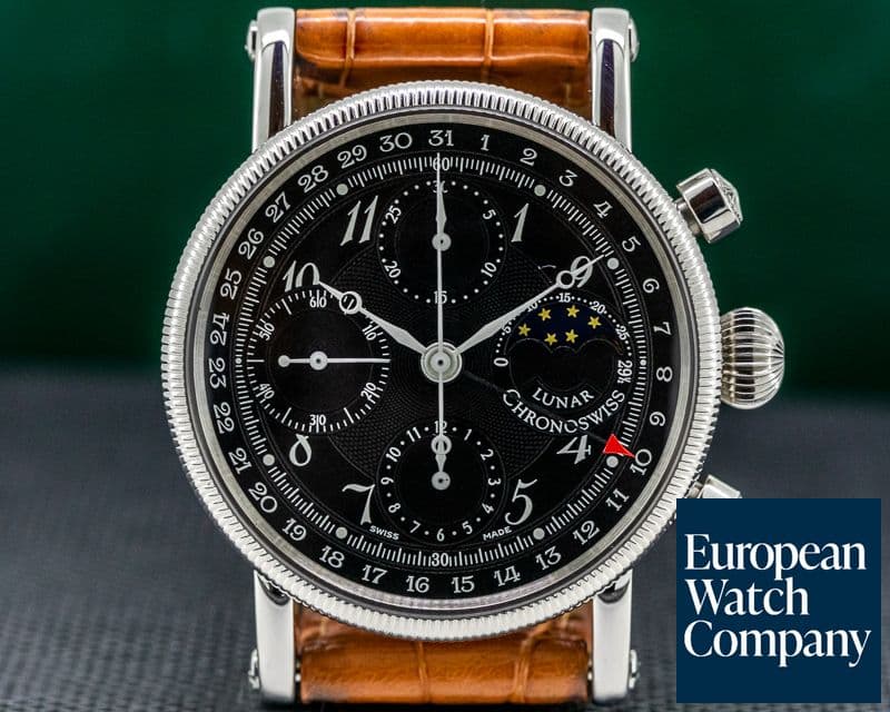 Image of Chronoswiss Lunar Chronograph SS Black Dial