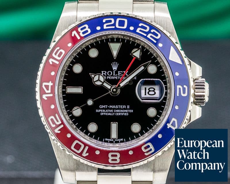 Image of Rolex GMT Master II 116719 Blue / Red 18K White Gold 