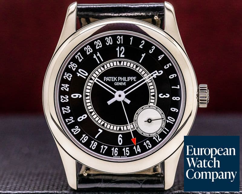 Image of Patek Philippe Calatrava Black Dial 18K White Gold / Deployant DISCONTINUED 