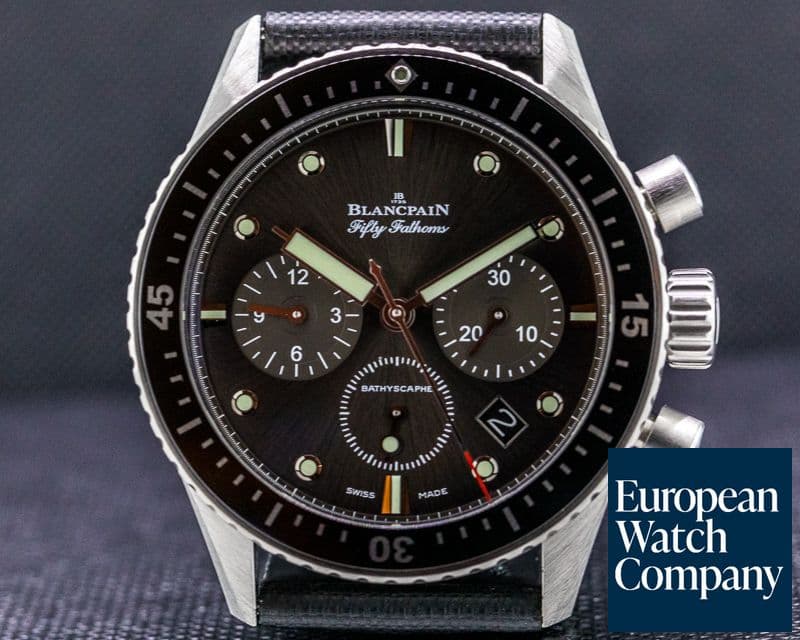 Image of Blancpain Fifty Fathoms Bathyscaphe Flyback Chronograph SS 