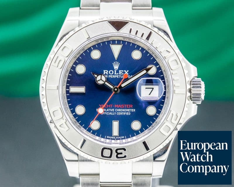 Image of Rolex Yacht Master SS Blue Dial / Platinum Bezel 