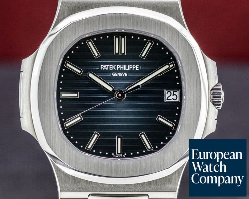 Image of Patek Philippe Jumbo Nautilus Blue Dial SS ORIGINAL OWNER