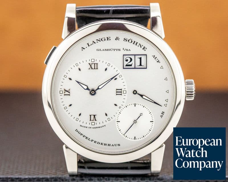 Image of A. Lange and Sohne Lange 1 18K White Gold Silver Dial