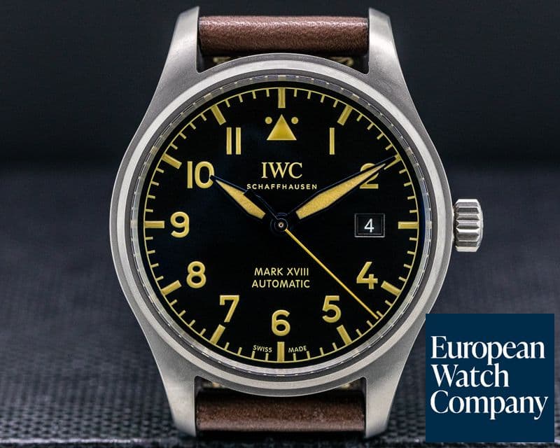 Image of IWC Mark XVIII Heritage Black Dial Titanium