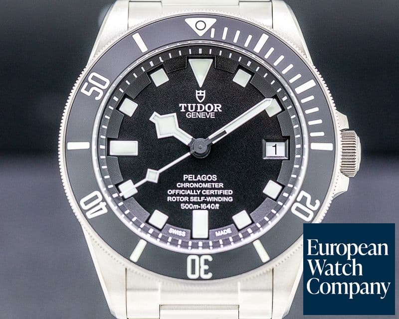 Image of Tudor Pelagos Black Dial Titanium / Bracelet