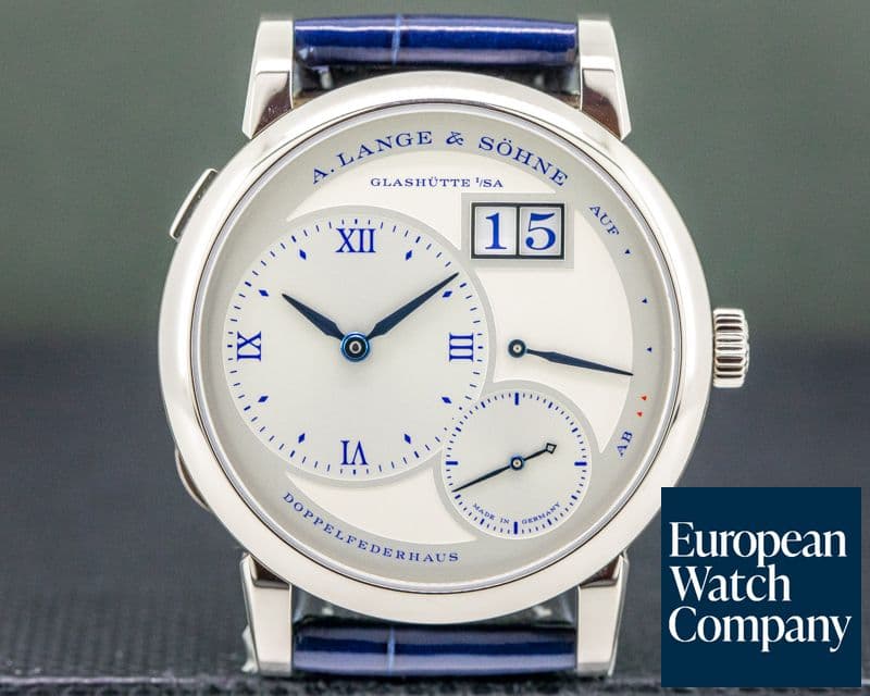 Image of A. Lange and Sohne Lange 1 25th Anniversary 191.066 18k WG Half Hunter LIMITED