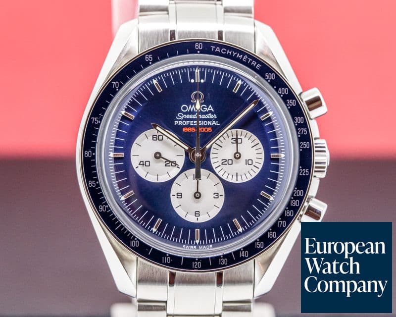Image of Omega Speedmaster Professional Gemini 4 RARE SS Blue Dial COMPLETE