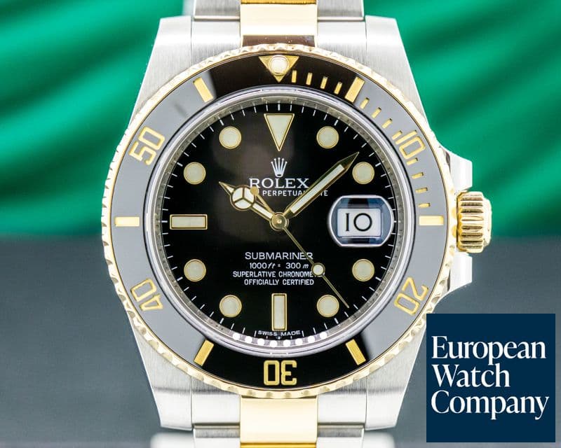 Image of Rolex Submariner Ceramic Black Dial 18K / SS