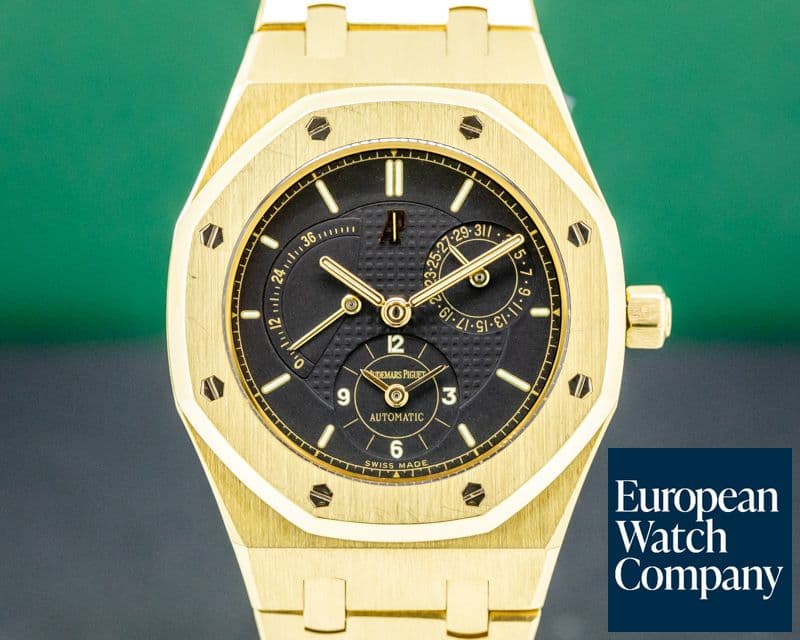 Image of Audemars Piguet Royal Oak Dual Time 18K Yellow Gold Black Dial 36MM