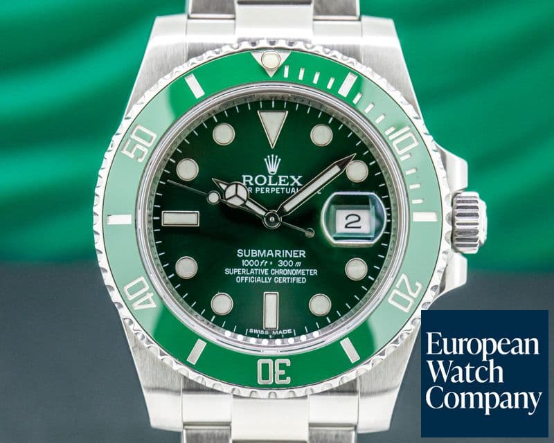 Image of Rolex Submariner Green Ceramic Bezel Green Dial SS 2015
