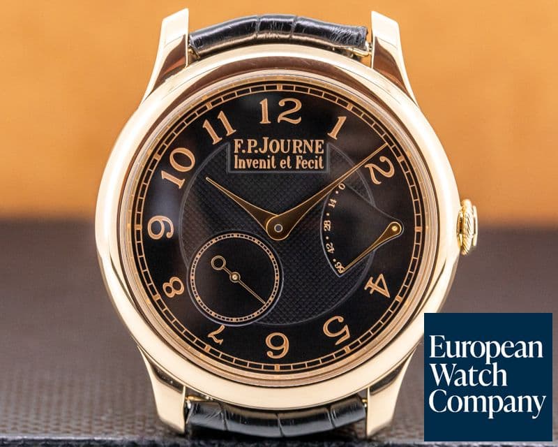 Image of F. P. Journe Chronometre Souverain 18k Rose Gold Black Dial BOUTIQUE
