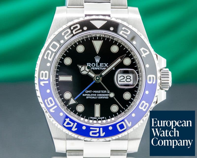 Image of Rolex GMT Master II Ceramic Black & Blue "Batman" SS 