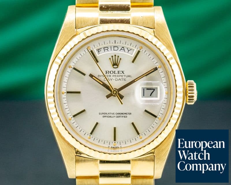 Image of Rolex 1803 Day Date 18K Yellow Gold circa 1973 ORIGINAL PAPERS CRISP