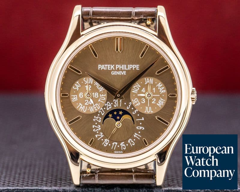 Image of Patek Philippe Perpetual Calendar 5140 Brown Dial 18K Rose Gold