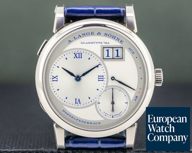 Image of A. Lange and Sohne Lange 1 25th Anniversary 191.066 18k WG Half Hunter LIMITED UNWORN