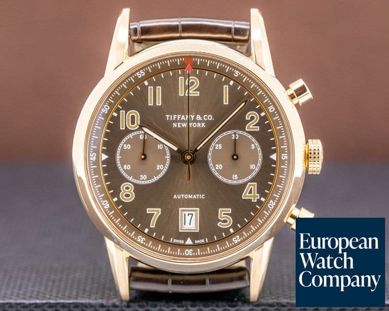 Image of Tiffany CT60 Chronograph 18k Rose Gold
