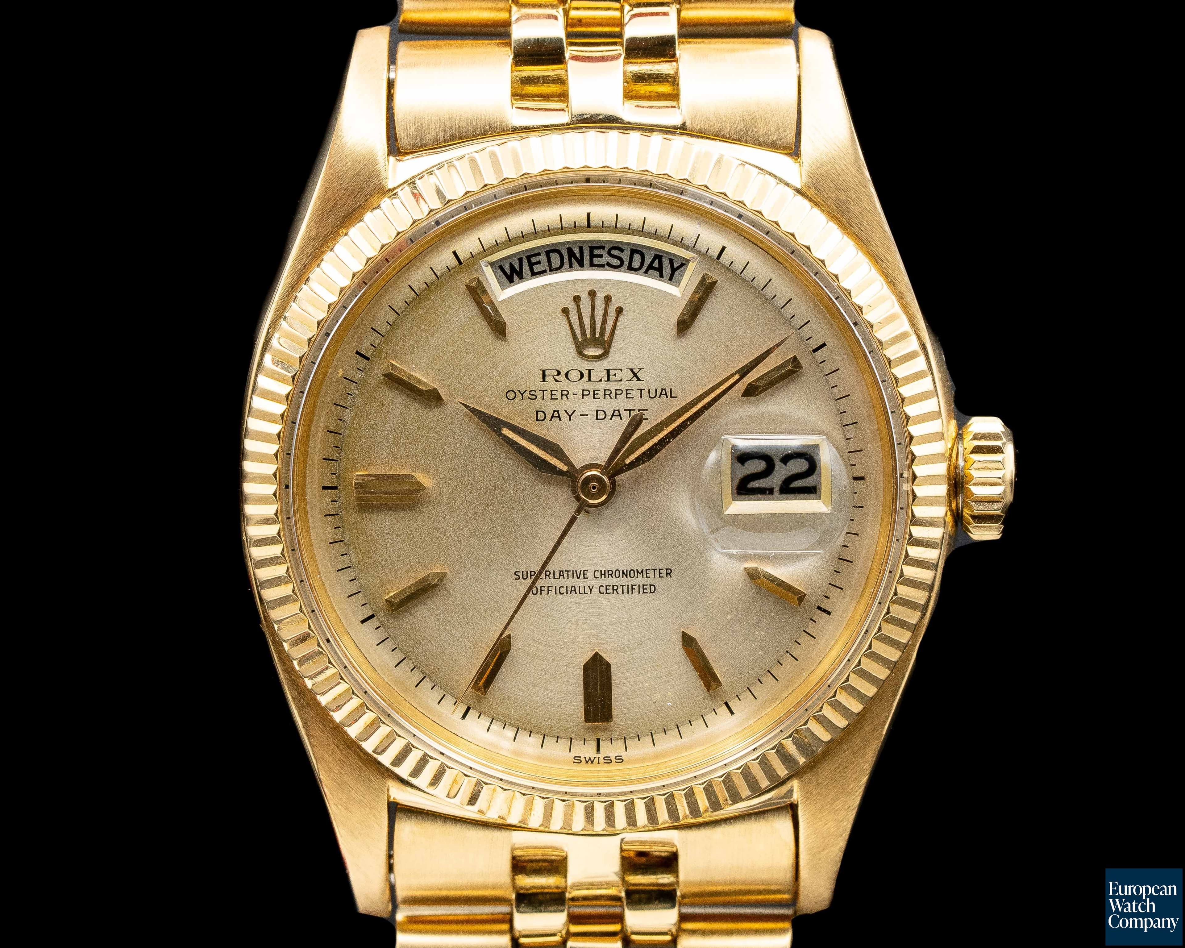 Image of Rolex Oyster Perpetual Day-Date 6611 18K Yellow Gold / Silver Dial c. 1959