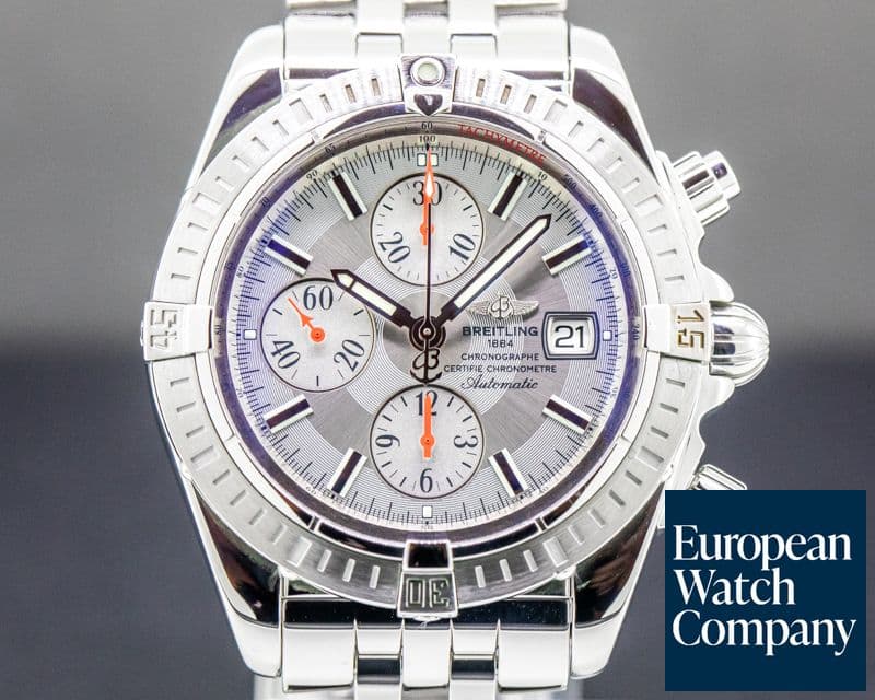 Image of Breitling Chronomat Evolution Chronograph SS Silver Dial 
