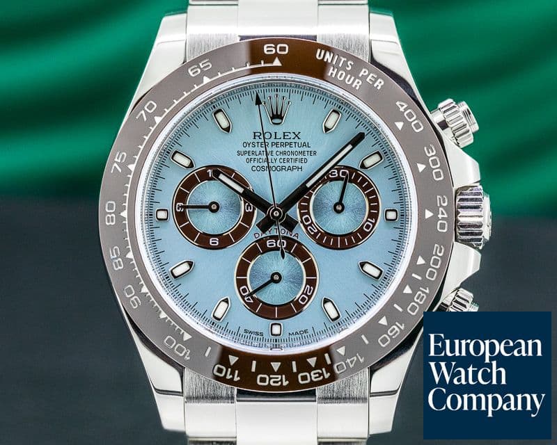 Image of Rolex Daytona 116506 Platinum Glacier Blue / Brown Ceramic 