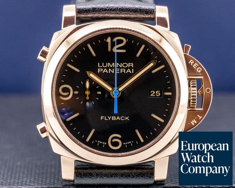 Image of Panerai Luminor 1950 PAM525 Flyback 18K Rose Gold
