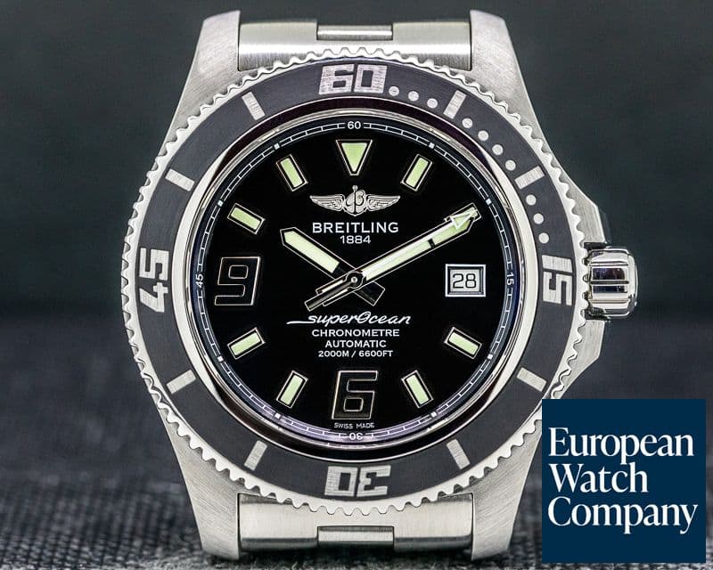 Image of Breitling SuperOcean 44 Stainless Steel Black Dial
