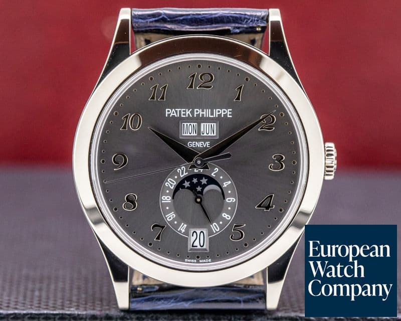 Image of Patek Philippe Annual Calendar Anthracite Dial 18K White Gold 