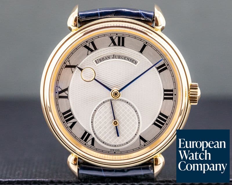 Image of Urban Jurgensen 11L 18k Rose Gold Silver Dial / Roman Numerals