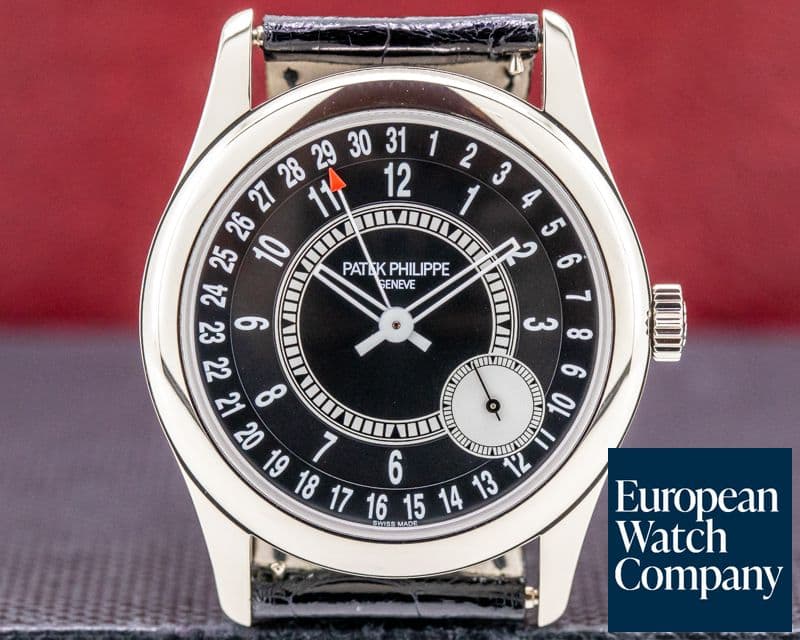 Image of Patek Philippe Calatrava Black Dial 18K White Gold / Deployant DISCONTINUED