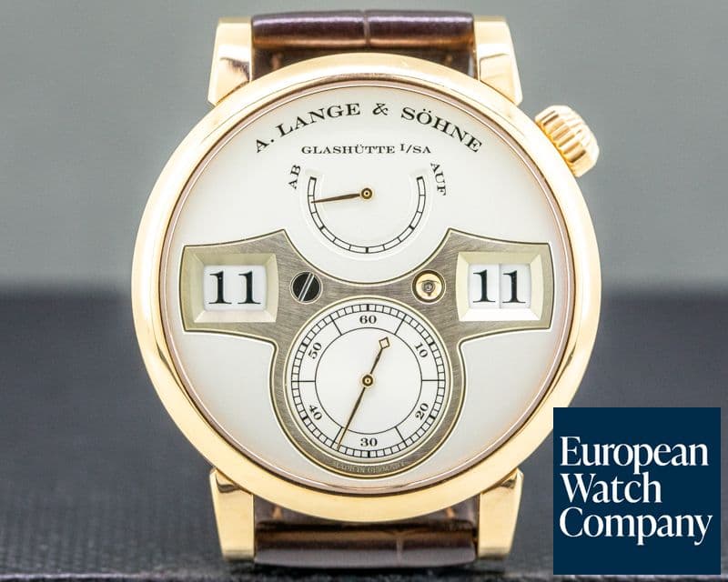 Image of A. Lange and Sohne Zeitwerk 140.032 18K Rose Gold / Deployant