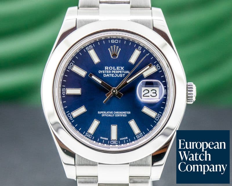 Image of Rolex Datejust II Oyster Bracelet SS Blue Dial 41MM 