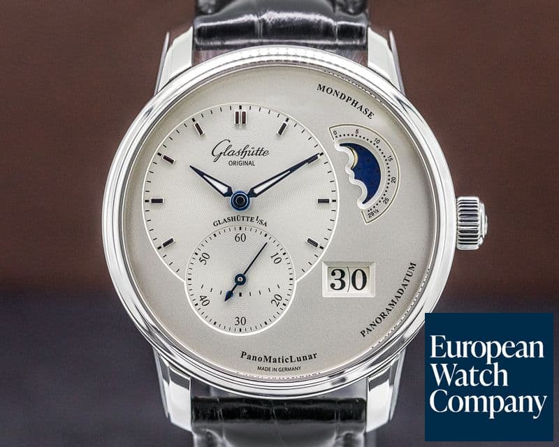 Image of Glashutte Original PanoMatic Lunar SS / Alligator