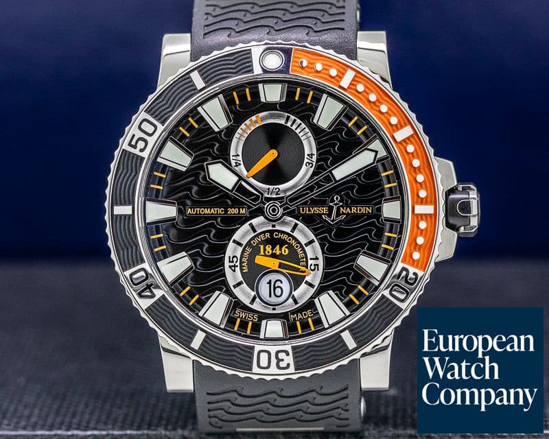 Image of Ulysse Nardin Marine Diver Black Titanium / Rubber