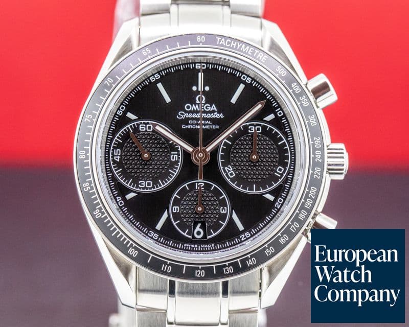 Image of Omega Speedmaster Racing Co-Axial Chronograph Black Dial SS Bracelet