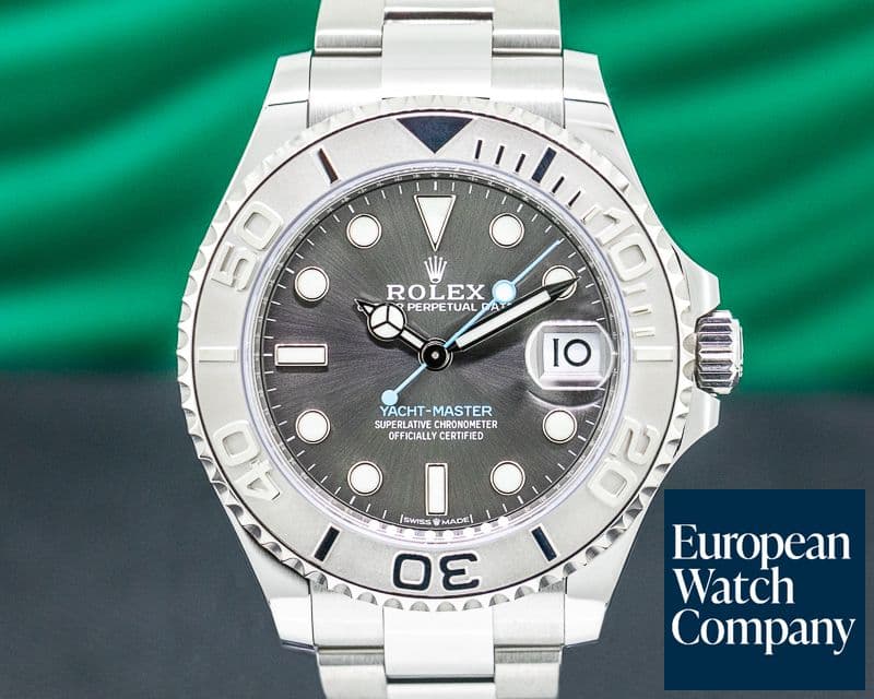 Image of Rolex Yacht Master SS Rhodium Dial / Platinum Bezel Mid Size