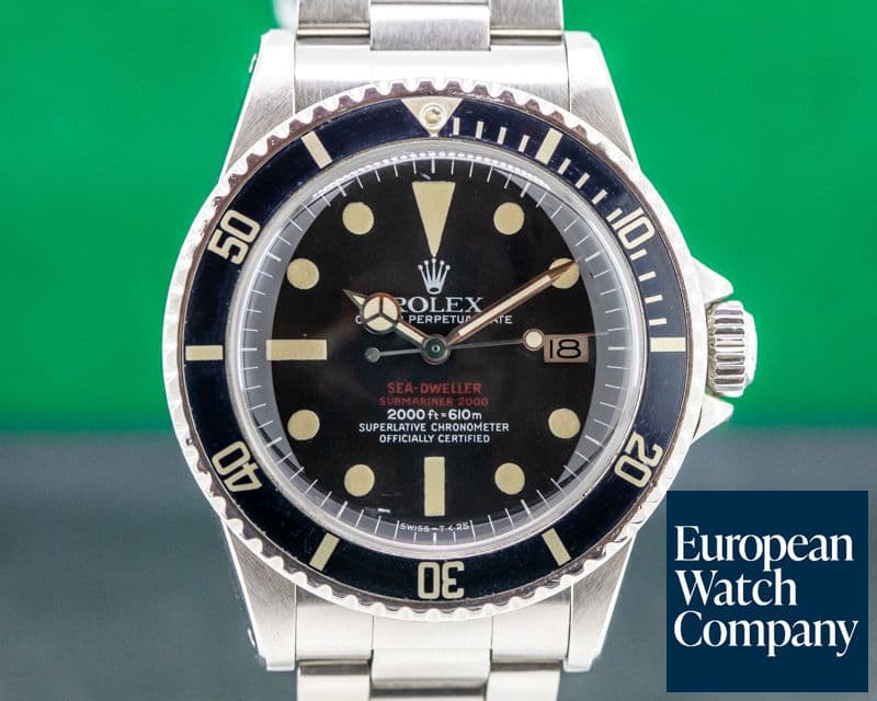 Image of Rolex Vintage "Double Red" Sea Dweller Mark IV Dial SS / SS