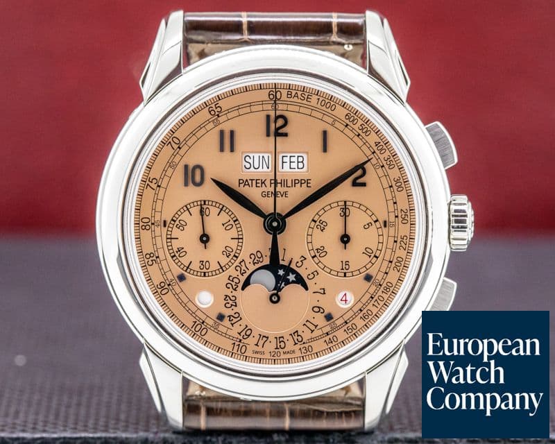Image of Patek Philippe 5270P Perpetual Calendar Chronograph Platinum Salmon Dial 