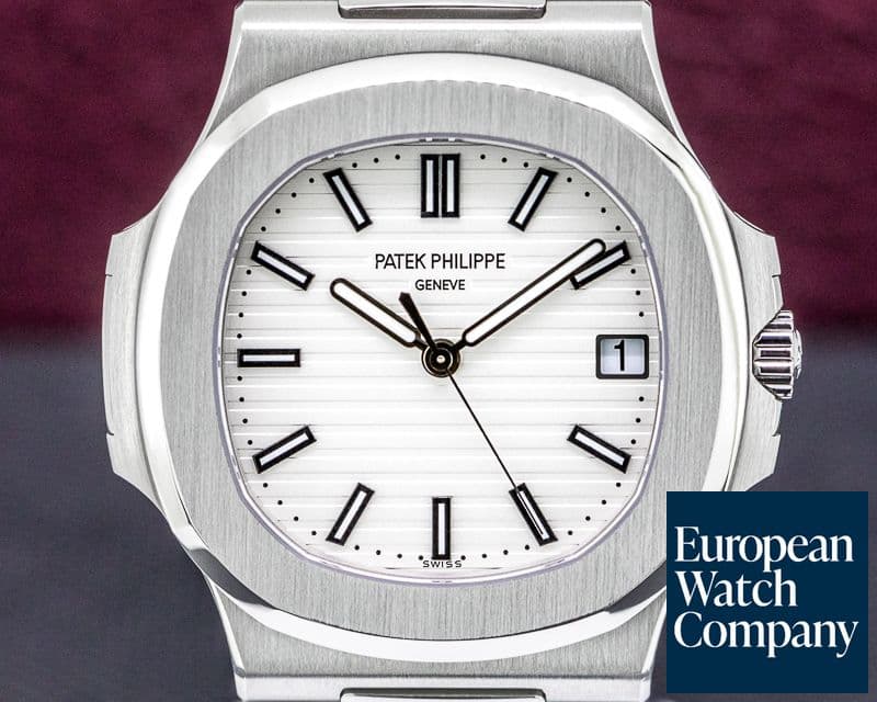 Image of Patek Philippe Jumbo Nautilus 5711 White Dial SS DISCONTINUED