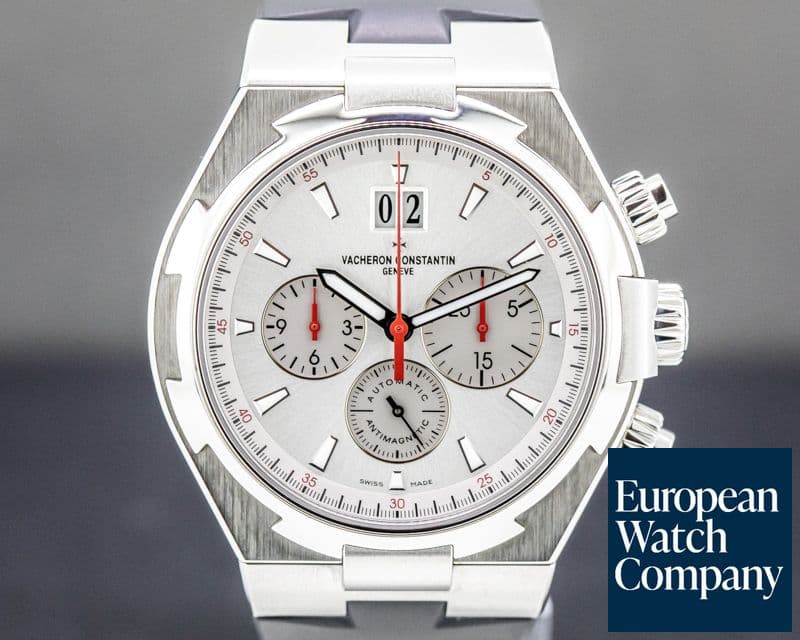 Image of Vacheron Constantin Overseas Chronograph SS Silver Dial / Rubber LIMITED