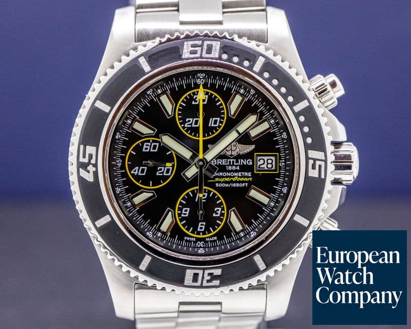 Image of Breitling Super Ocean Chronograph II SS/SS Black Dial 42MM