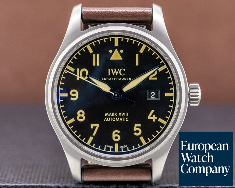 Image of IWC Mark XVIII Heritage Black Dial Titanium