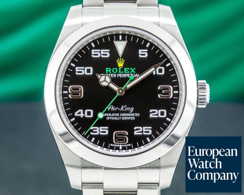Image of Rolex Air King 116900 Black Dial SS 